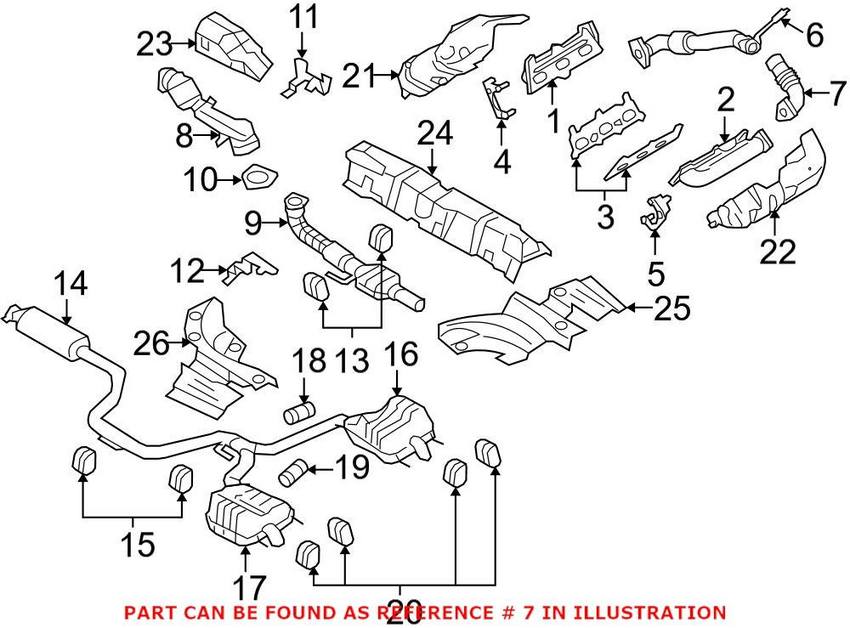 SAAB Exhaust Manifold Tube - Front 12791727